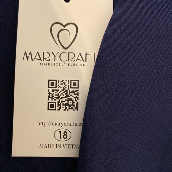 Mary Crafts Blazer size 18 brand new with tags color navy blue length 28” - Picture 4 of 12